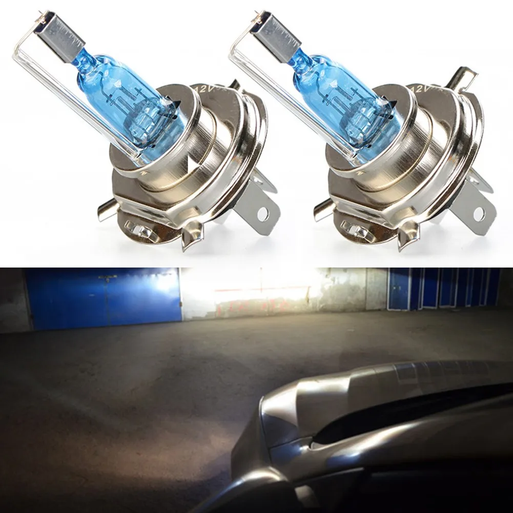 2pcs Car Headlight Super Bright Xenon Light Bulb H4 Headlight Bulb Fog Lights Driving Lamp White 12V 55W Auto Lights
2pcs Car Headlight Super Bright Xenon Light Bulb H4 Headlight Bulb Fog Lights Driving Lamp White 12V 55W Auto Lights