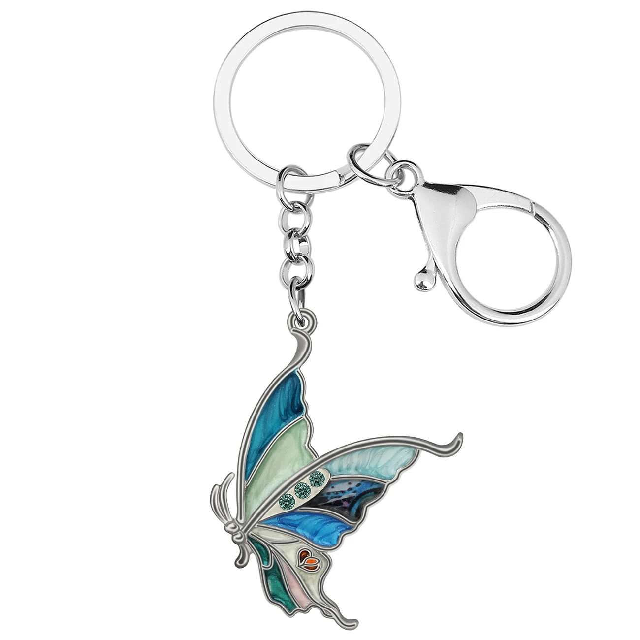 Arwa Enamel Crystal Floral Swallowtail Butterfly Keychains Bag Key Chain Ring Gifts Fashion Jewelry for Women Teens Girls Charms
Arwa Enamel Crystal Floral Swallowtail Butterfly Keychains Bag Key Chain Ring Gifts Fashion Jewelry for Women Teens Girls Charms