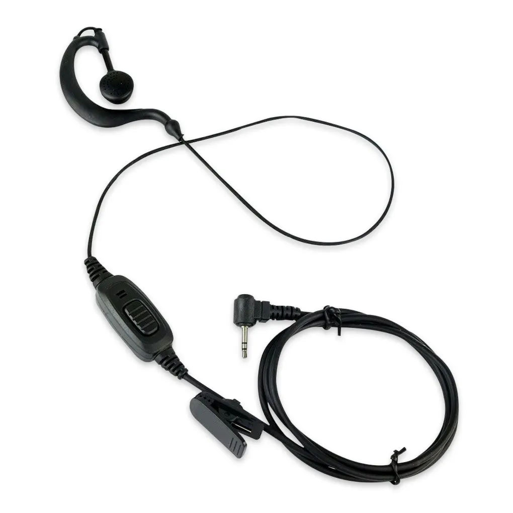 

2 5mm Walkie Talkie Earphone Button Operation Two-way Radio Headphone Ergonomic Lapel Clip Earpiece Replacing Part