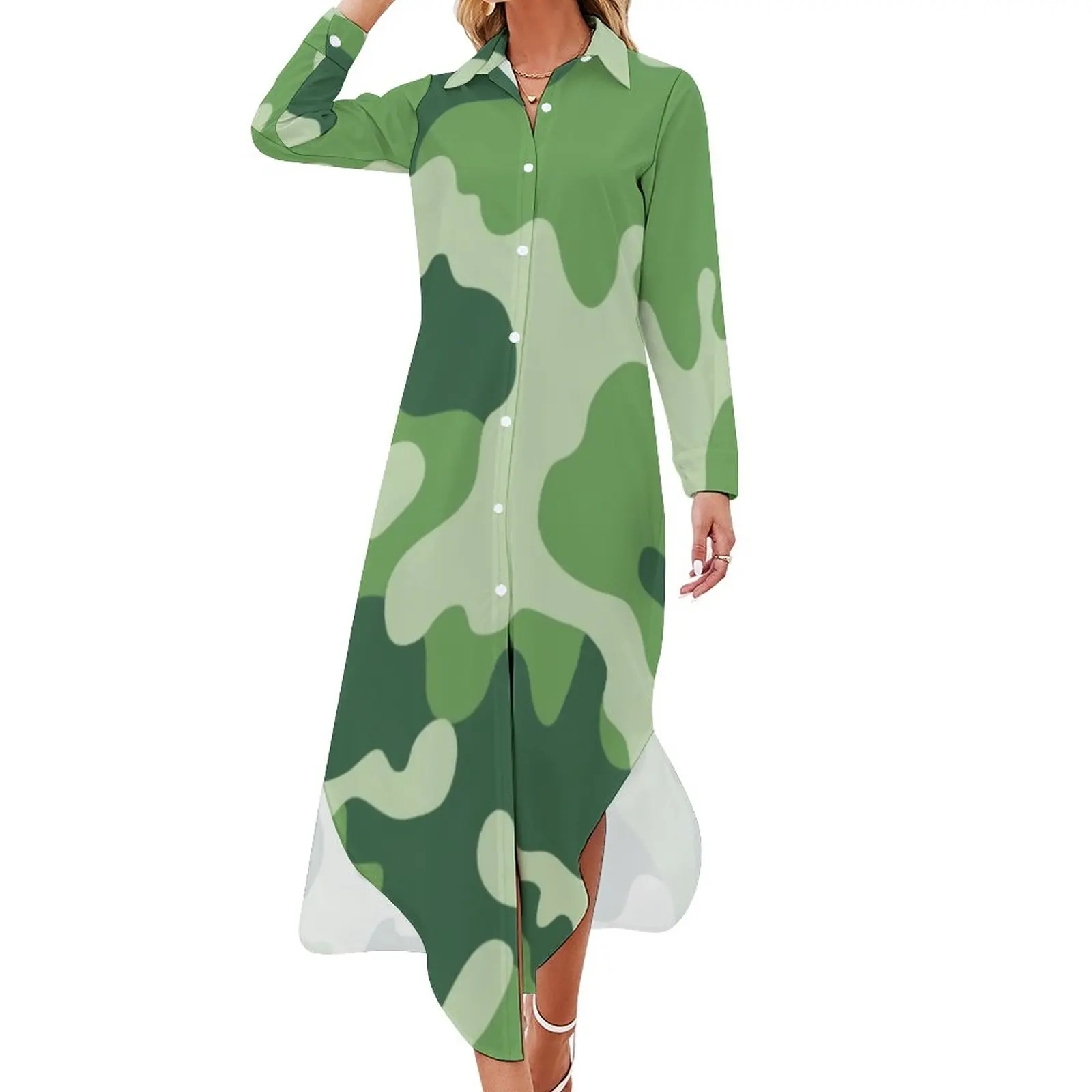 Camouflage Militaire Casual Dress Green Camo Print Street Style Dresses Sexy V Neck Beach Chiffon Dress Vestido Big Size 5XL 6XL
Camouflage Militaire Casual Dress Green Camo Print Street Style Dresses Sexy V Neck Beach Chiffon Dress Vestido Big Size 5XL 6XL