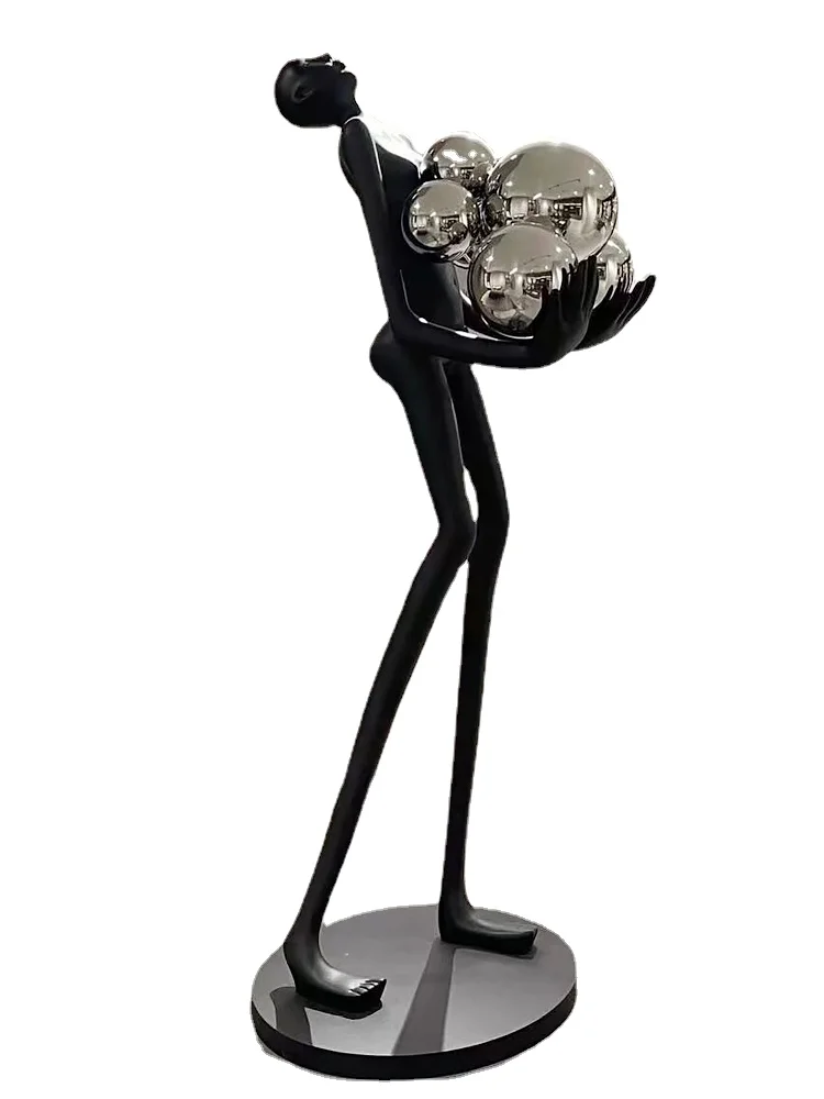 Humanoid Art Sculpture Fall Floor Lamp Living Room Light Luxury Design Sense Modern Creative Modeling