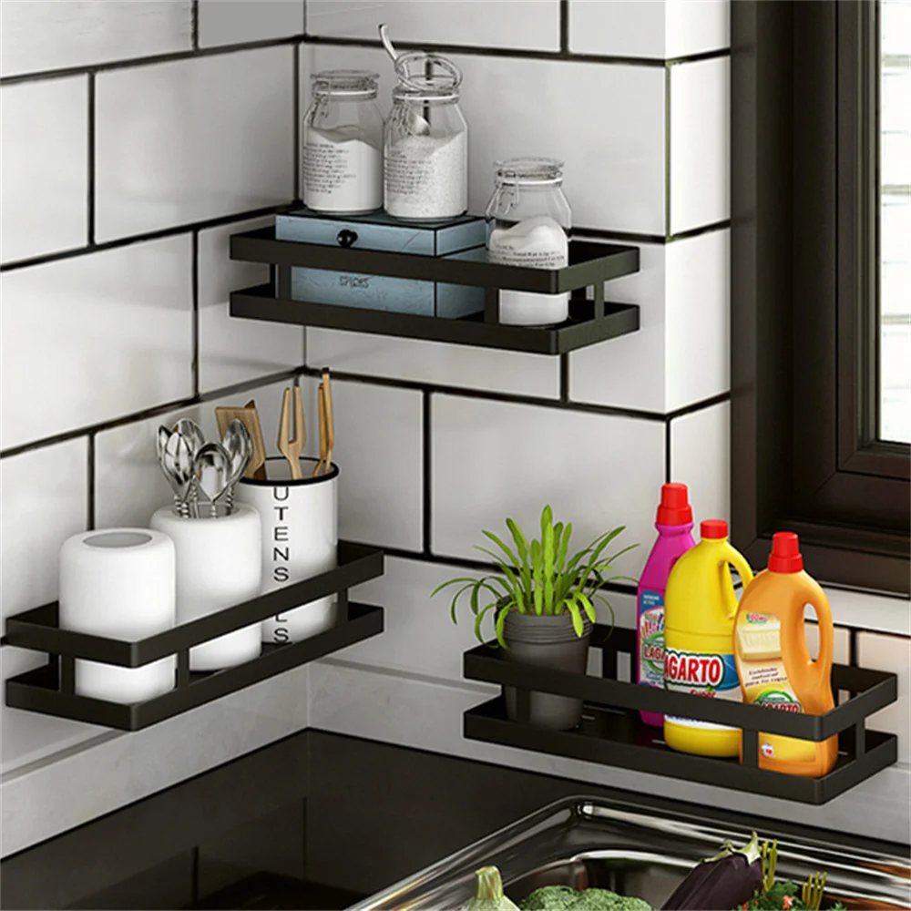 Kitchen Rack Stainless Steel Seasoning Rack Wall-mounted Punch-free oil Salt Sauce and Vinegar Storage Rack Kitchen Supplies
Kitchen Rack Stainless Steel Seasoning Rack Wall-mounted Punch-free oil Salt Sauce and Vinegar Storage Rack Kitchen Supplies