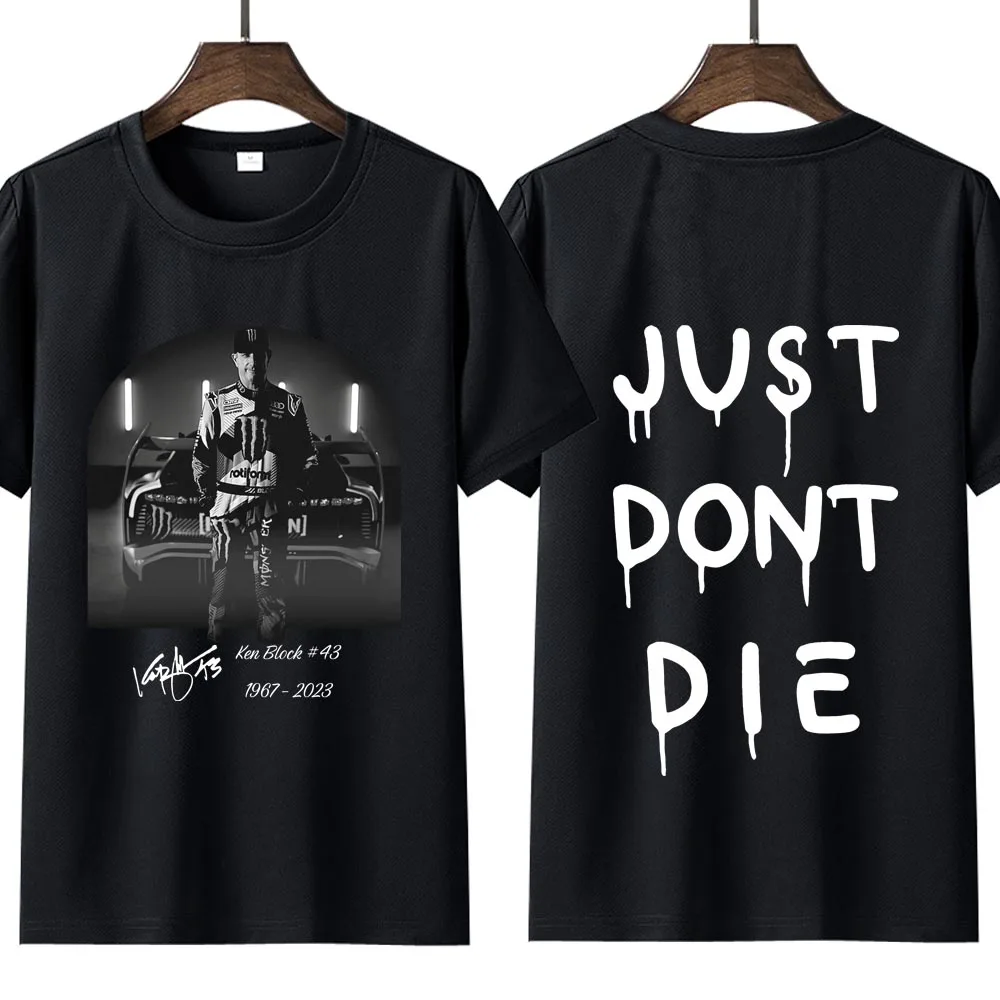 

Just Dont Die 43 Ken Block Oversize T-Shirts Branded Mens Clothes Short Sleeve Streetwear Large Size Top Tee