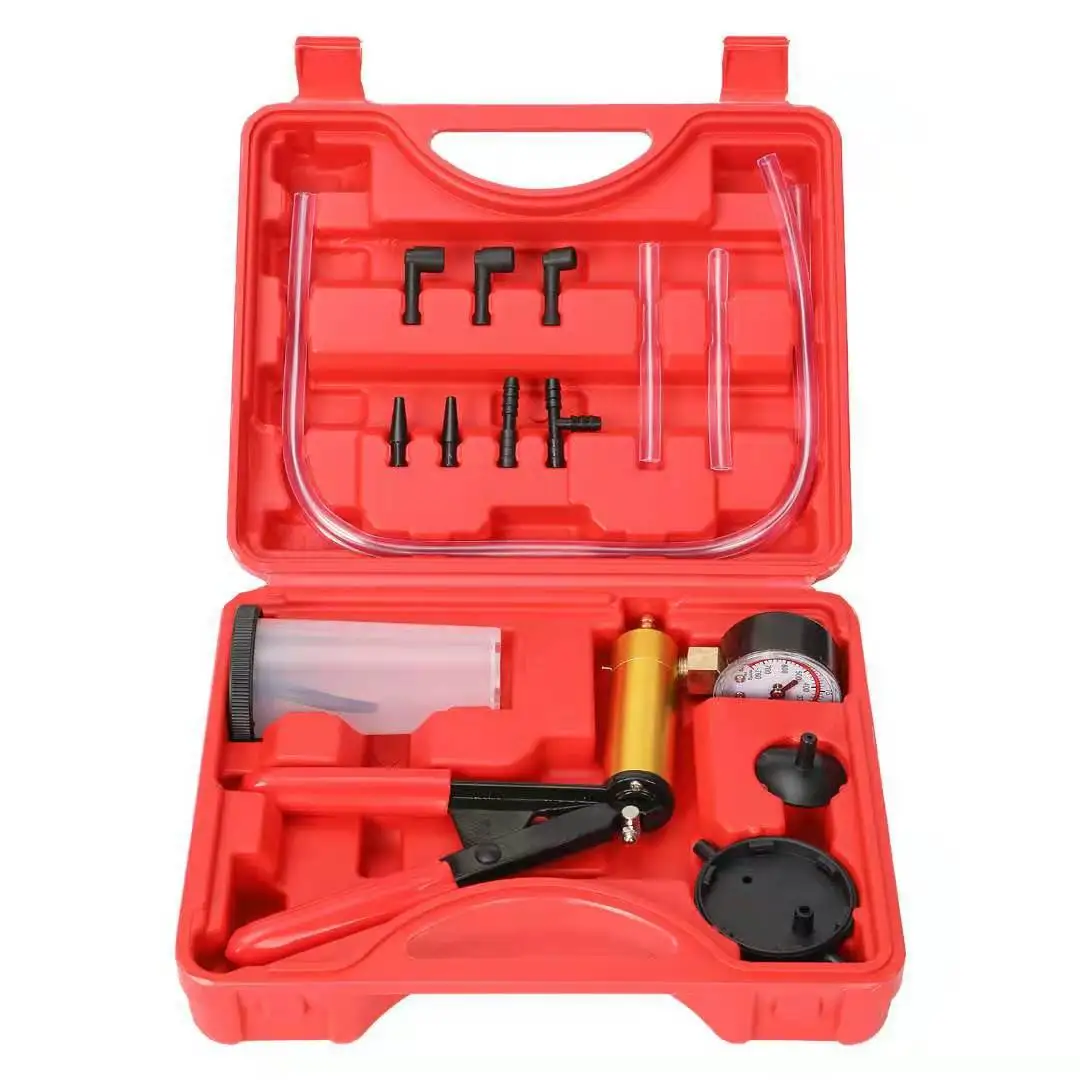 Manual Vacuum Pressure Pump Brake Fluid Drain Kit Vacuum Pistol Pump Tester Kit Portable Durable Aluminum Vacuum Gauge
Manual Vacuum Pressure Pump Brake Fluid Drain Kit Vacuum Pistol Pump Tester Kit Portable Durable Aluminum Vacuum Gauge