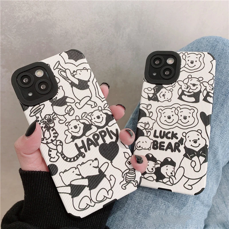 Bandai милый мультяшный черный и белый чехол с Винни-пухом для телефона iPhone 11/12/13 Pro Max Xr Xs Max 7 8 Plus чехол для телефона
Bandai милый мультяшный черный и белый чехол с Винни-пухом для телефона iPhone 11/12/13 Pro Max Xr Xs Max 7 8 Plus чехол для телефона