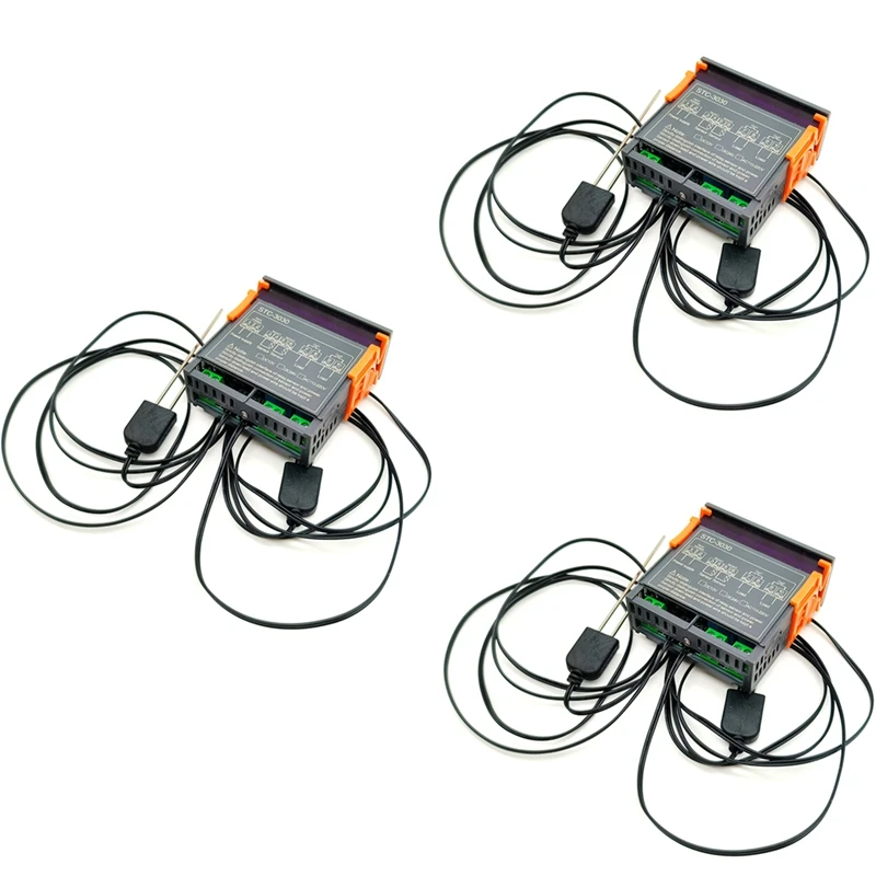 STC-3030 Dual Digital Soil Humidity Controller Hygrometer 2-Way Output Soil Moisture Sensor Probe Cable
STC-3030 Dual Digital Soil Humidity Controller Hygrometer 2-Way Output Soil Moisture Sensor Probe Cable