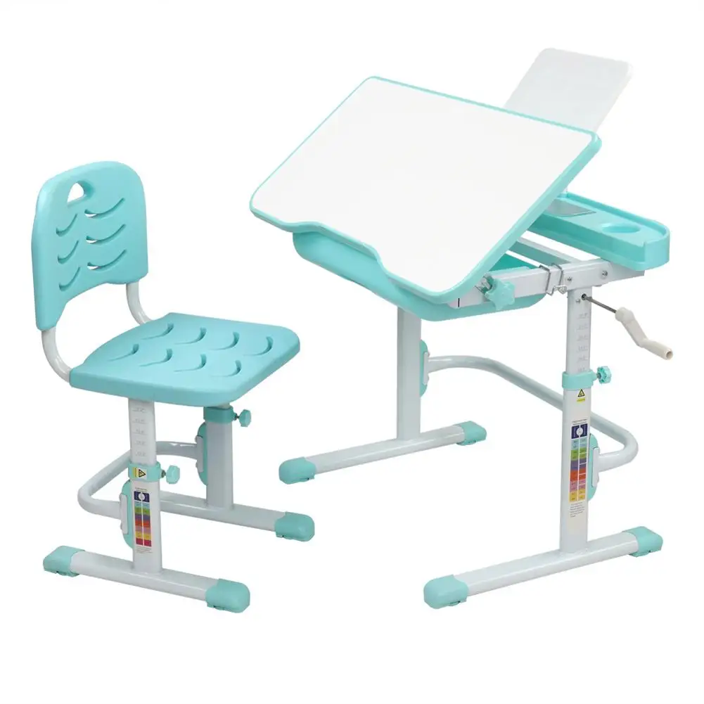 Kids Desk Chair Set E1 Medium Density Fiberboard Q915 Cold Rolled Steel 80cm Hand-operated Lifting Table Top Tiltable
Kids Desk Chair Set E1 Medium Density Fiberboard Q915 Cold Rolled Steel 80cm Hand-operated Lifting Table Top Tiltable