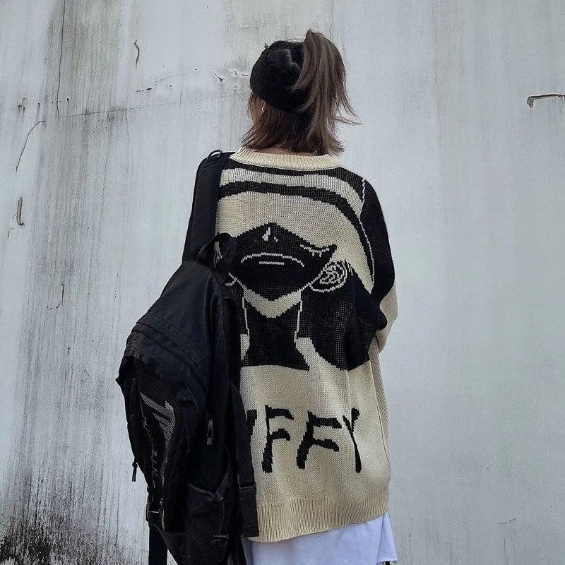 2021 New One Piece Men's Women's Sweater Couples Korean Street Hip-hop Trend Handsome Loose Round Neck Pullover Sweater Trend
2021 New One Piece Men's Women's Sweater Couples Korean Street Hip-hop Trend Handsome Loose Round Neck Pullover Sweater Trend