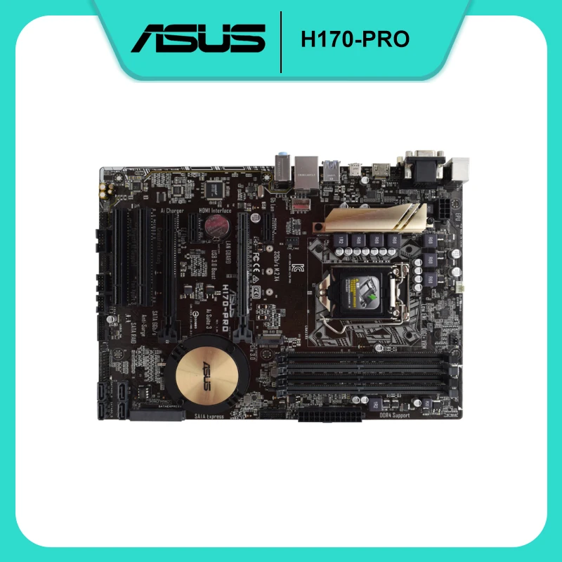 Материнская плата ASUS H170-PRO 1151, материнская плата DDR4 Core i7 i5 i3, 10000 МГц, M.2 SATA3 HDMI USB3.1 PCI-E 2133
Материнская плата ASUS H170-PRO 1151, материнская плата DDR4 Core i7 i5 i3, 10000 МГц, M.2 SATA3 HDMI USB3.1 PCI-E 2133