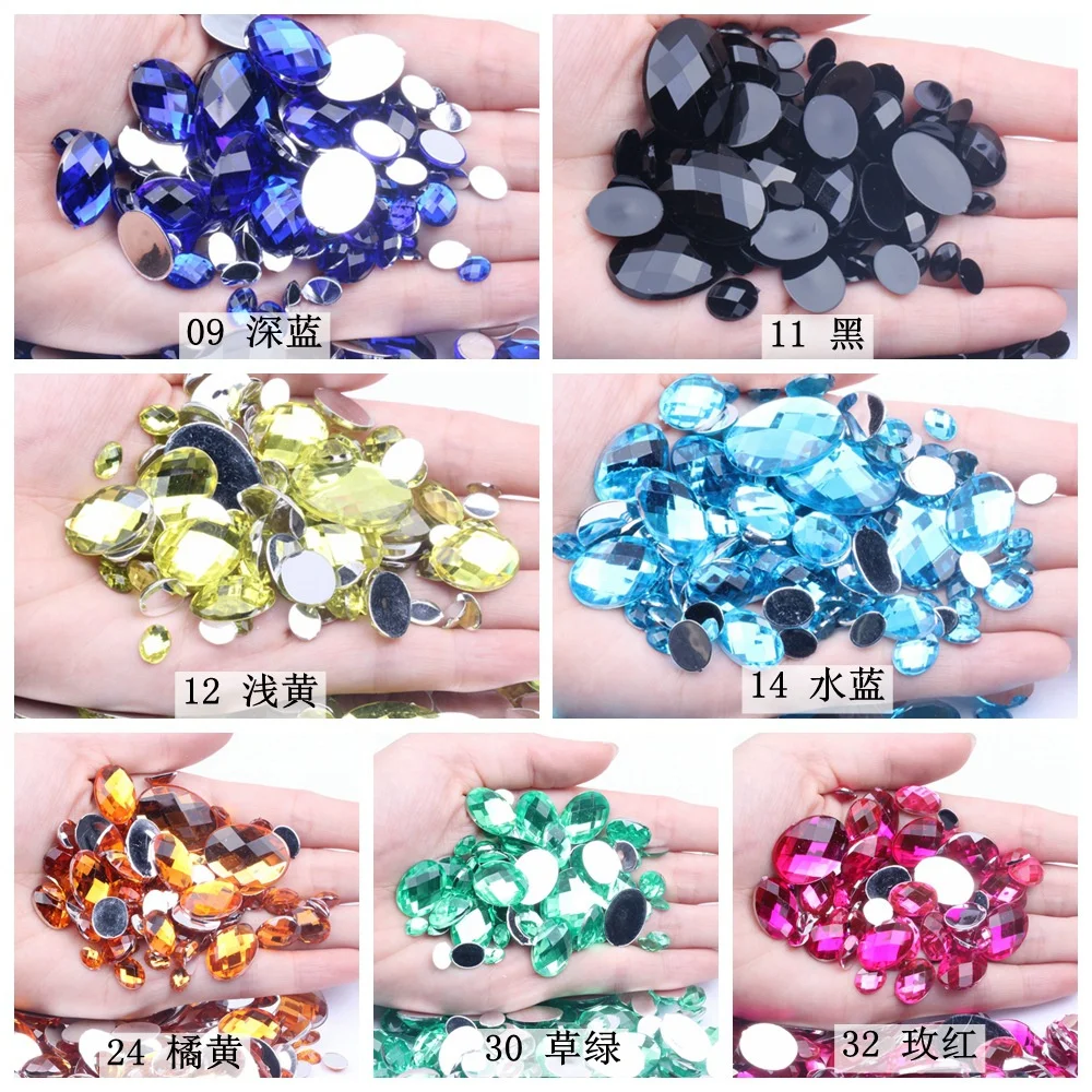 Colorful Acrylic Rhinestone Flat Back Oval Shape Stones And Crystals Clothing Crafts Accessories
Colorful Acrylic Rhinestone Flat Back Oval Shape Stones And Crystals Clothing Crafts Accessories