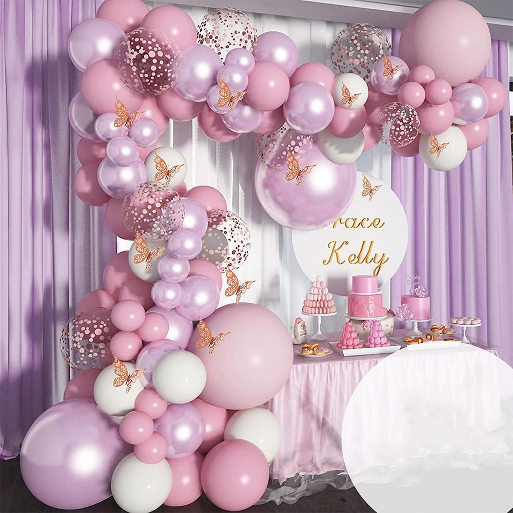 Pearl Pink Themed Balloons Garland Arch Kit w/ White Rose Gold Confetti Balloons Kit Girls Birthday Wedding Party Decor Supplies
Pearl Pink Themed Balloons Garland Arch Kit w/ White Rose Gold Confetti Balloons Kit Girls Birthday Wedding Party Decor Supplies