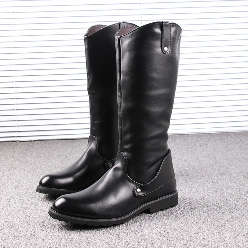Men's Parade Boots British Fashion Soft Leather High Boots Cowboy Boots Retro Fashion Knight Riding Boots for Men Army Shoes
Men's Parade Boots British Fashion Soft Leather High Boots Cowboy Boots Retro Fashion Knight Riding Boots for Men Army Shoes