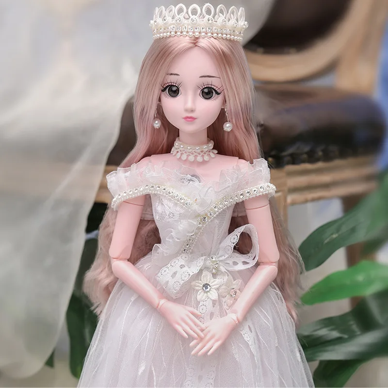 60cm Dress Up Doll Blinking Anime Character Princess Figurines Toy for Girl Bride Oversized Single Simulated Hair Princess Model
60cm Dress Up Doll Blinking Anime Character Princess Figurines Toy for Girl Bride Oversized Single Simulated Hair Princess Model