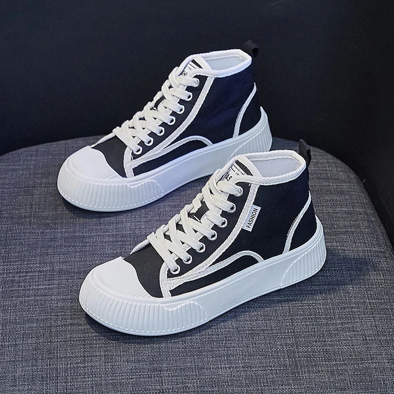 Canvas High Top Sneakers Women Cute Canvas Shoes Girls Students Femme Athletic Sneakers for Woman Black Tennis Shoes Ladies 2022
Canvas High Top Sneakers Women Cute Canvas Shoes Girls Students Femme Athletic Sneakers for Woman Black Tennis Shoes Ladies 2022