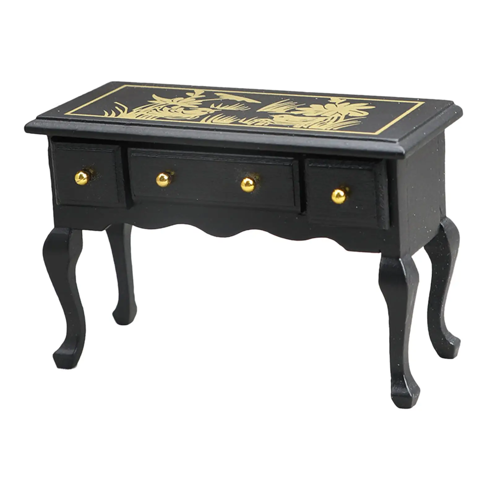 1:12 Dollhouse Wooden Desk with 3 Drawers Living Room Furniture Life Scene Dining Room Bedroom Simulation Decoration
1:12 Dollhouse Wooden Desk with 3 Drawers Living Room Furniture Life Scene Dining Room Bedroom Simulation Decoration