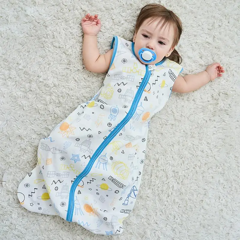 Newborn Sacks With 2-way Zipper Design Baby Short Sleeve Cotton Gently Weighted Breathable Baby Sleeping Bags
Newborn Sacks With 2-way Zipper Design Baby Short Sleeve Cotton Gently Weighted Breathable Baby Sleeping Bags