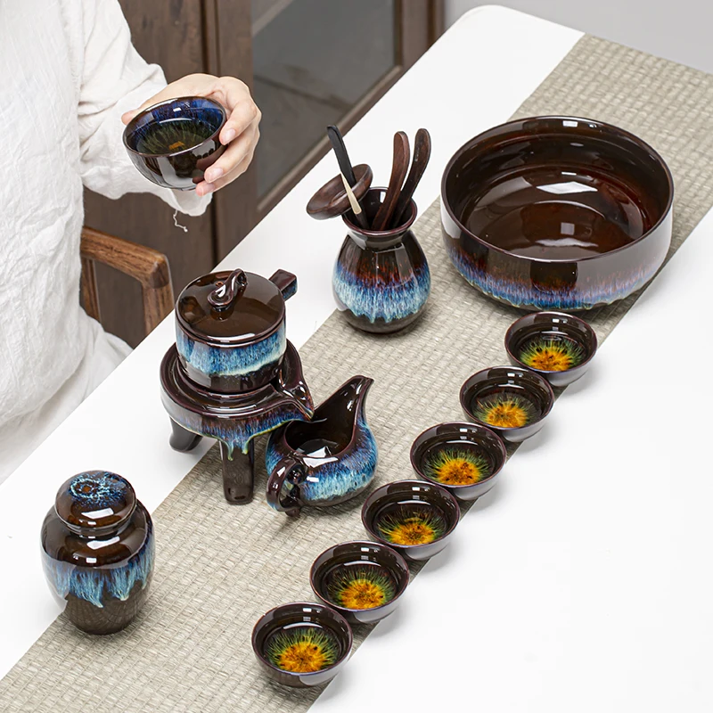Ceramic Chinese Tea Cup Set Modern Kung Fu Gift Tea Pot Strainer Tea Set Porcelain Office Tazas De Te Household Products
Ceramic Chinese Tea Cup Set Modern Kung Fu Gift Tea Pot Strainer Tea Set Porcelain Office Tazas De Te Household Products