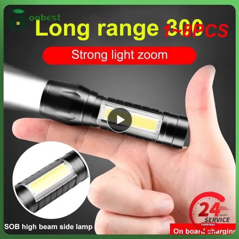 1~8PCS High Power Rechargeable LED Flashlight Mini Zoom Torch Outdoor Camping Strong Lamp Lantern Waterproof Tactical Flashlight
1~8PCS High Power Rechargeable LED Flashlight Mini Zoom Torch Outdoor Camping Strong Lamp Lantern Waterproof Tactical Flashlight