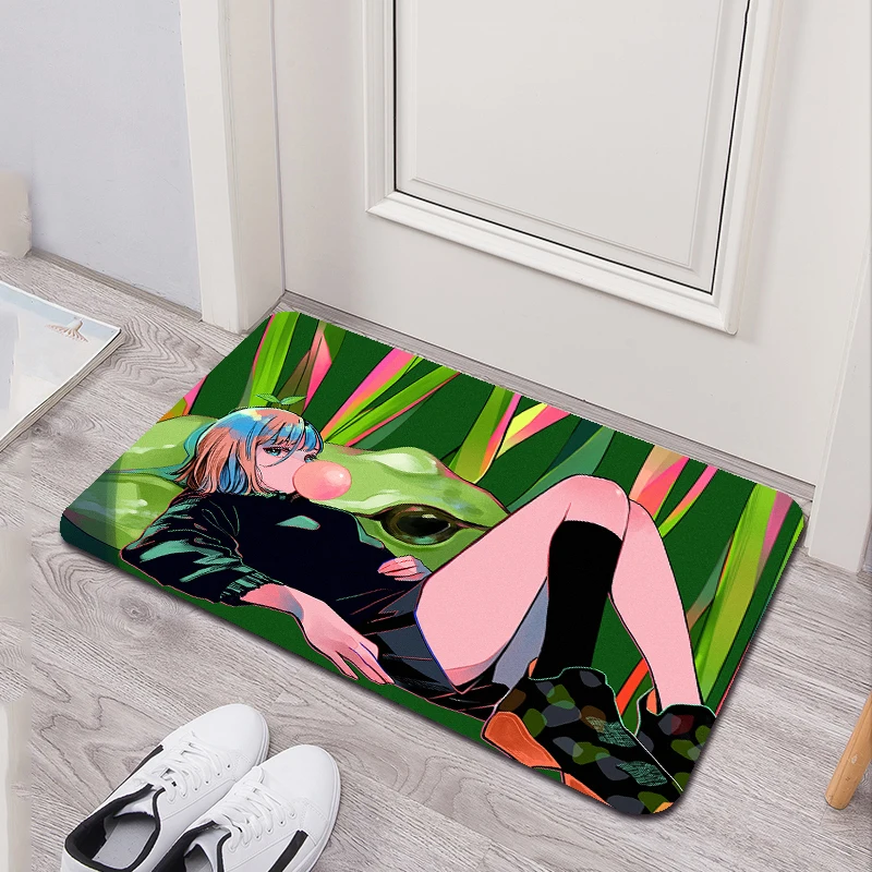 Girls anime secondary bathroom mat, modern style soft bedroom floor house laundry room mat non-slip entry welcome door mat.
Girls anime secondary bathroom mat, modern style soft bedroom floor house laundry room mat non-slip entry welcome door mat.