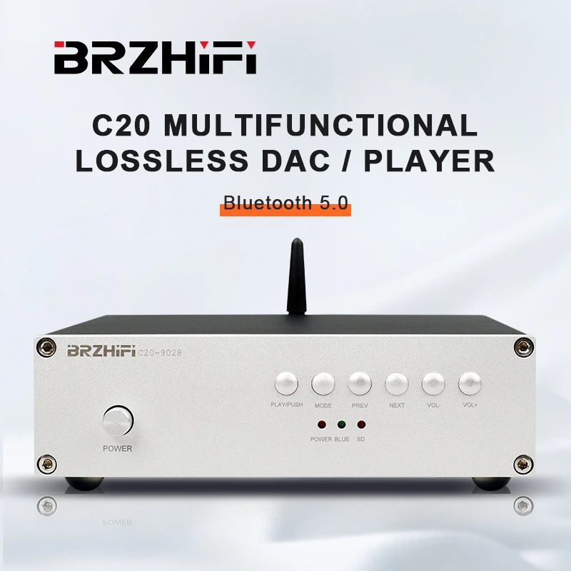 

BREEZE Audio C20 Bluetooth 5.0 DAC U Disk Lossless Player ES9028 USB Decoder Digital Turntable APP Control