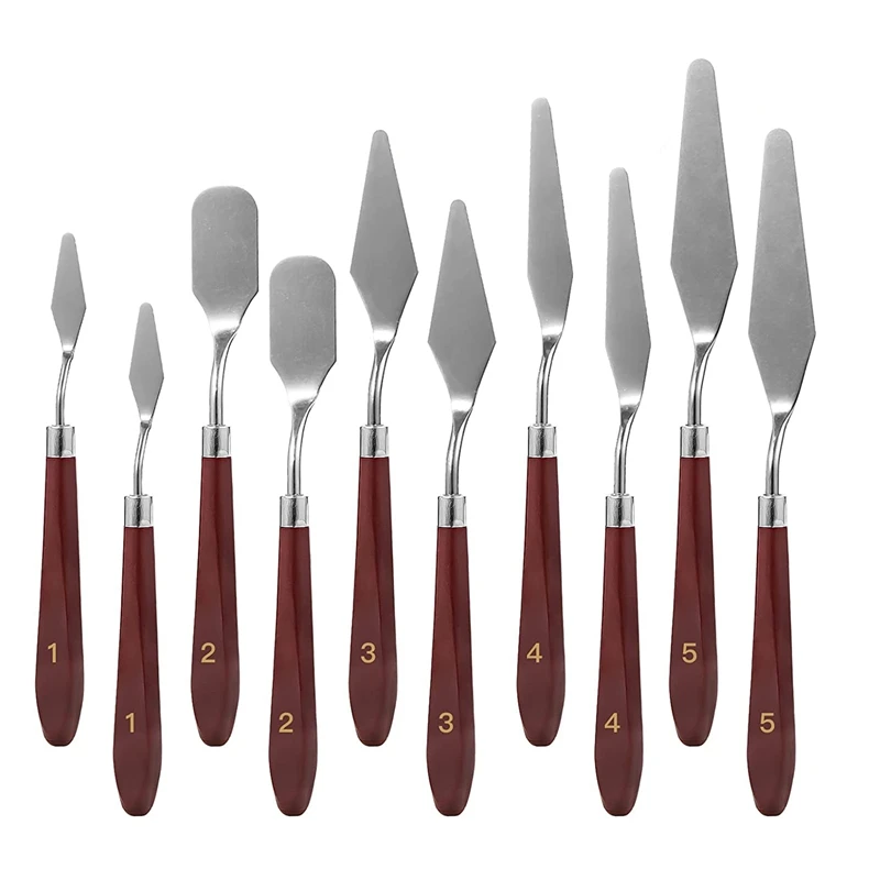 10PCS Flexible Scraper Tray Knife Stainless Steel Painting Knife Set,Oil Painting Accessories
10PCS Flexible Scraper Tray Knife Stainless Steel Painting Knife Set,Oil Painting Accessories