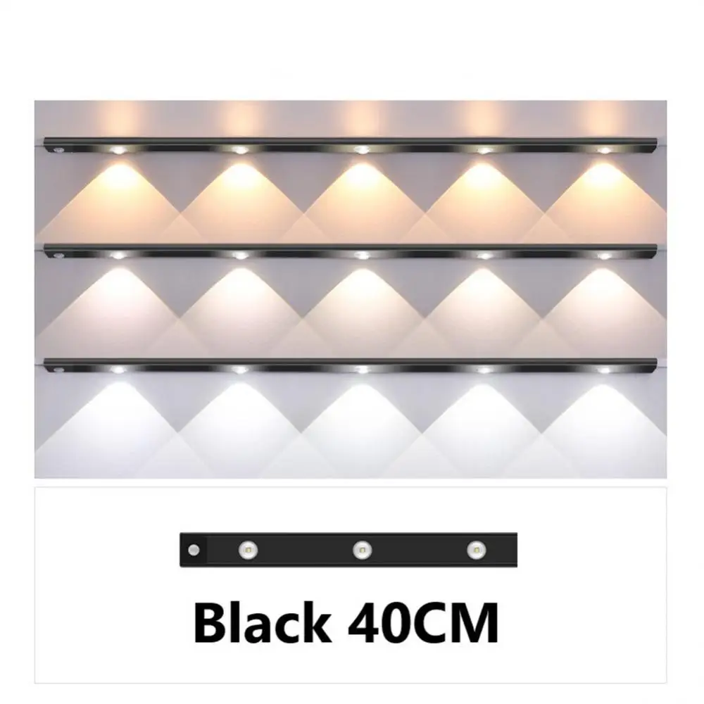 20/30/40/60/80CM Motion Sensor Light Wireless LED Night Light Under Cabinet Lights Wardrobe Bedroom Closet Kitchen Lighting
20/30/40/60/80CM Motion Sensor Light Wireless LED Night Light Under Cabinet Lights Wardrobe Bedroom Closet Kitchen Lighting
