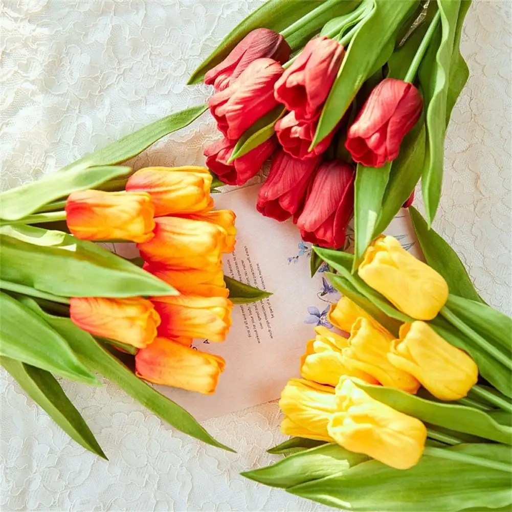 1PCS Mini Artificial Tulip Flower Real Touch PU Tulips Artificial Flowers Bouquet For Home Garden Decor Wedding Hand Bouquet
1PCS Mini Artificial Tulip Flower Real Touch PU Tulips Artificial Flowers Bouquet For Home Garden Decor Wedding Hand Bouquet