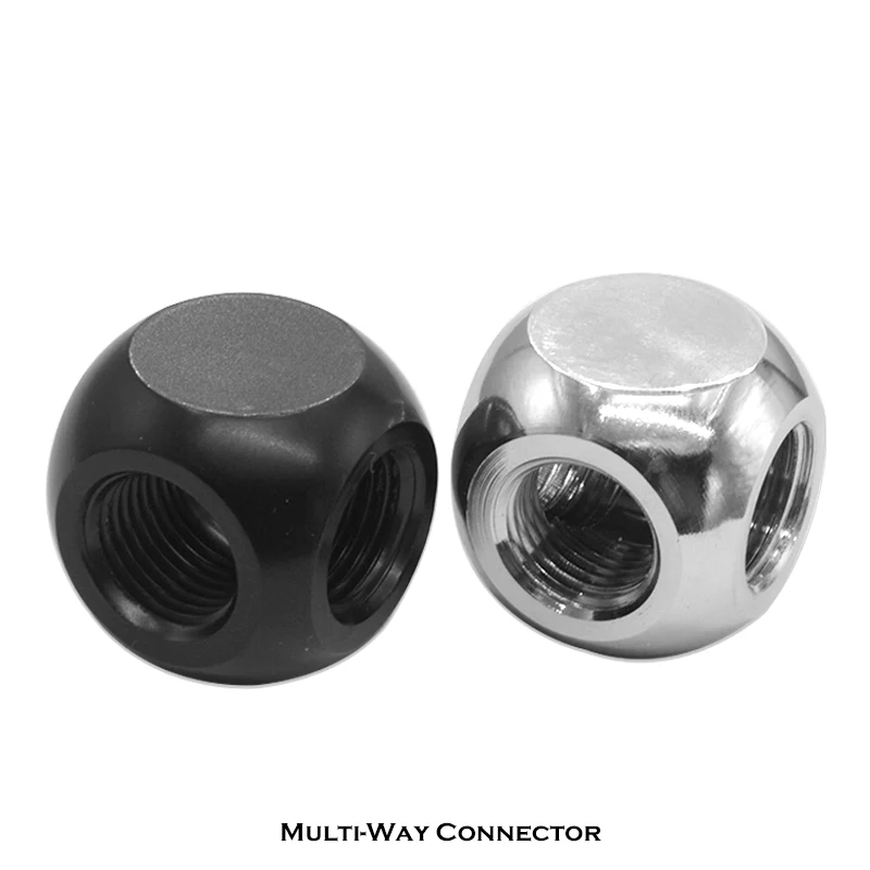 3-way Cubic Spilter Fittings,G1/4'' Female Multi-Way Fittings Connector Adapter,PC Water Cooling Accessorie Black Silver
3-way Cubic Spilter Fittings,G1/4'' Female Multi-Way Fittings Connector Adapter,PC Water Cooling Accessorie Black Silver