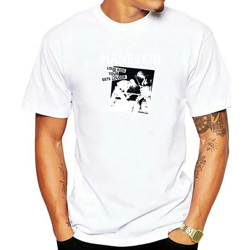 Italian Maneskin T-shirt Louds Kids Gets Louder Tour T-shirts Men Women's Vintage Hip Hop Oversized T Shirt Streetwear
Italian Maneskin T-shirt Louds Kids Gets Louder Tour T-shirts Men Women's Vintage Hip Hop Oversized T Shirt Streetwear