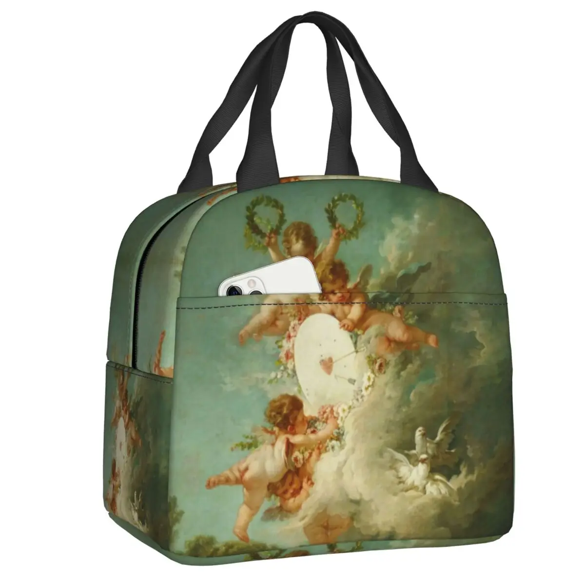 Mythological Angels Insulated Lunch Bag Renaissance Cherubs Waterproof Cooler Thermal Lunch Box Women Food Container Tote Bags
Mythological Angels Insulated Lunch Bag Renaissance Cherubs Waterproof Cooler Thermal Lunch Box Women Food Container Tote Bags