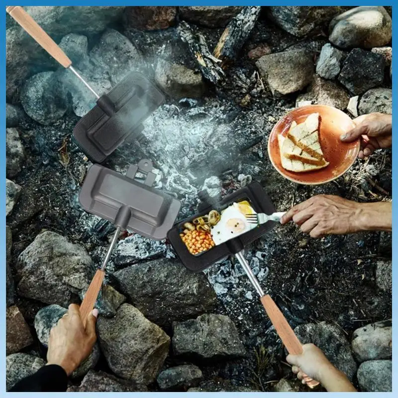 Foldable Waffle Pancake Baking Barbecue Oven Mold Portable Cooking Pots Pans Anti-scald Non-stick Grill Frying Pan Double-sided
Foldable Waffle Pancake Baking Barbecue Oven Mold Portable Cooking Pots Pans Anti-scald Non-stick Grill Frying Pan Double-sided