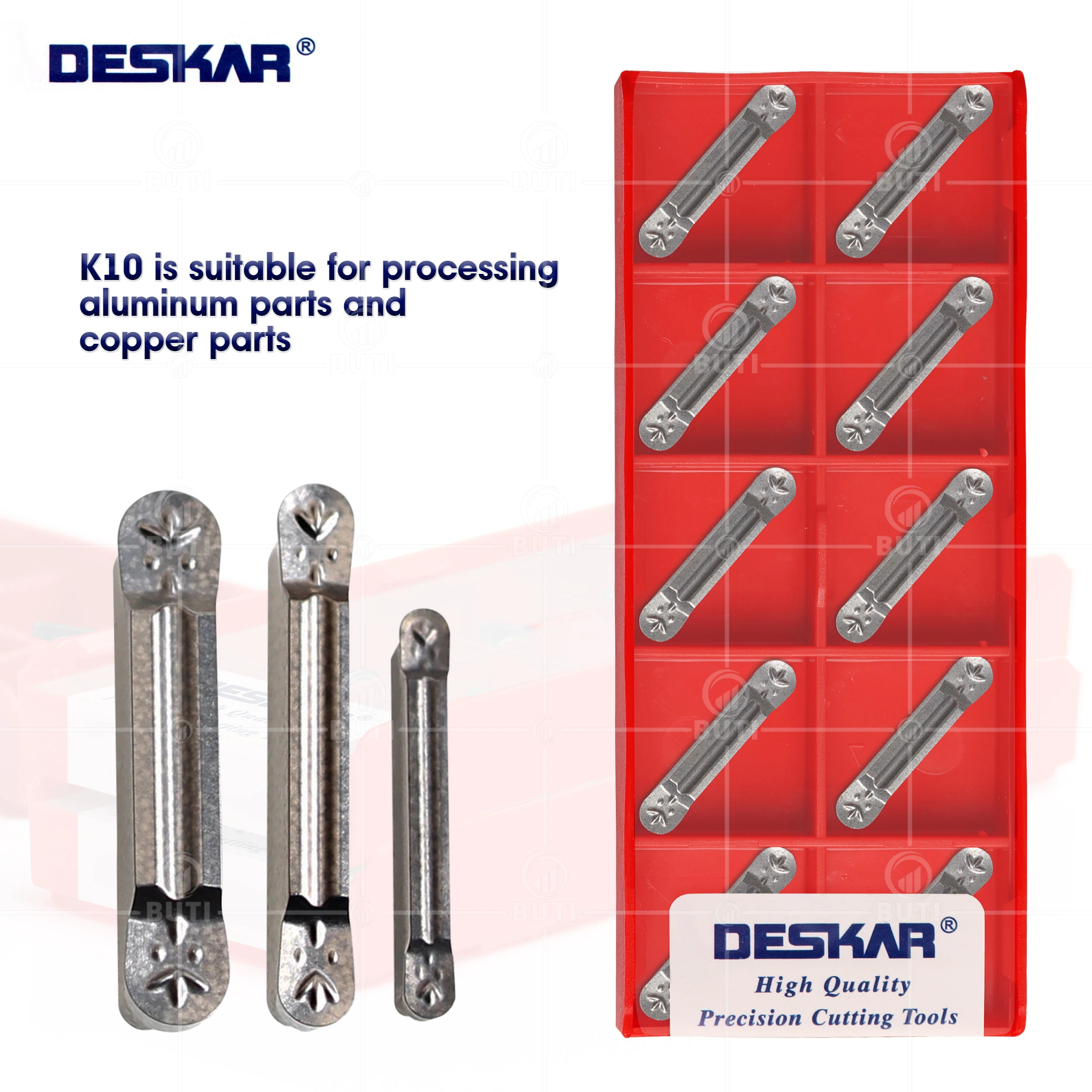 DESKAR 100% Original MRMN200-G MRMN300-M MRMN400-M K10 CNC Metal Lathe Cutting Tools Grooving Blades Carbide Insert For Aluminum
DESKAR 100% Original MRMN200-G MRMN300-M MRMN400-M K10 CNC Metal Lathe Cutting Tools Grooving Blades Carbide Insert For Aluminum