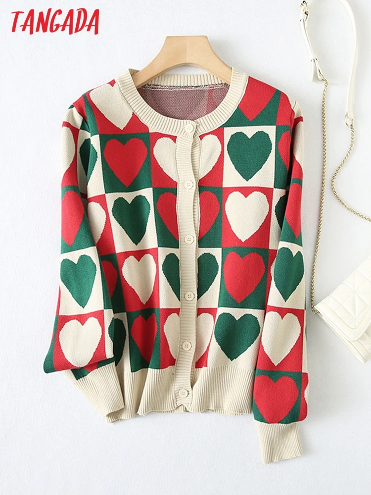 Tangada Women Elegant Heart Cardigan Vintage Jumper 2022 Female Knitted Cardigan YU70
Tangada Women Elegant Heart Cardigan Vintage Jumper 2022 Female Knitted Cardigan YU70