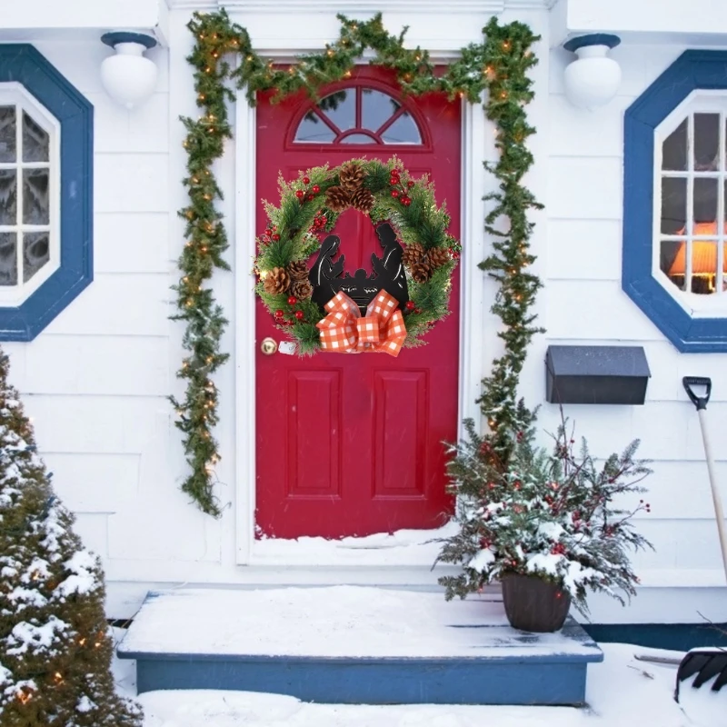 Christmas Door Wreath with LED Lighted Nativity Scene Battery Operated Artificial Pinecones Berries Bowknot Garland Holiday Home
Christmas Door Wreath with LED Lighted Nativity Scene Battery Operated Artificial Pinecones Berries Bowknot Garland Holiday Home