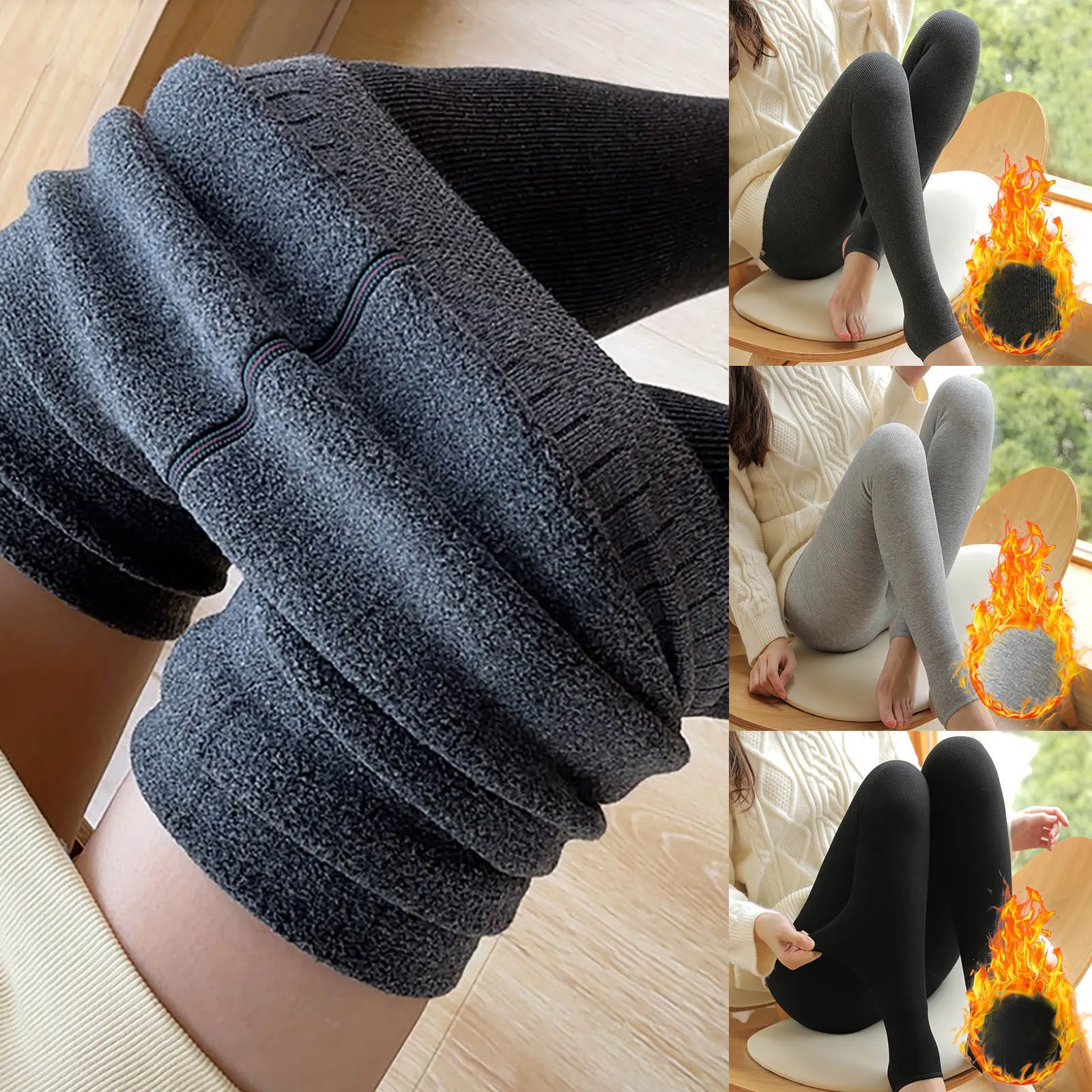 Women's Autumn And Winter Thickening Leggings High Waist Cotton Vertical Stripes Velvet Stretch Work Pants for Women 
Women's Autumn And Winter Thickening Leggings High Waist Cotton Vertical Stripes Velvet Stretch Work Pants for Women