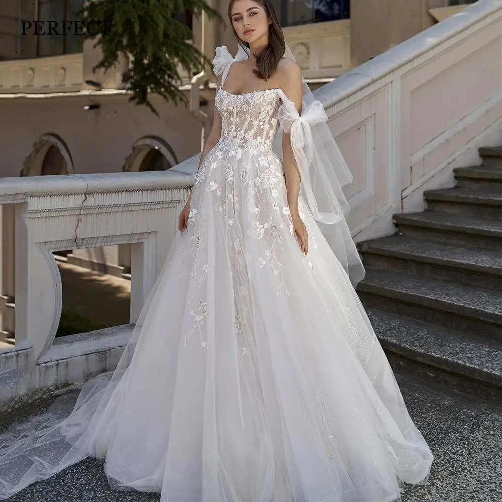 PERFECT Luxury Lace Appliques Wedding Gowns Scoop With Bow Princess Bridal Dresses 2023 Sleeveless Custom Made Vestidos De Novia
PERFECT Luxury Lace Appliques Wedding Gowns Scoop With Bow Princess Bridal Dresses 2023 Sleeveless Custom Made Vestidos De Novia