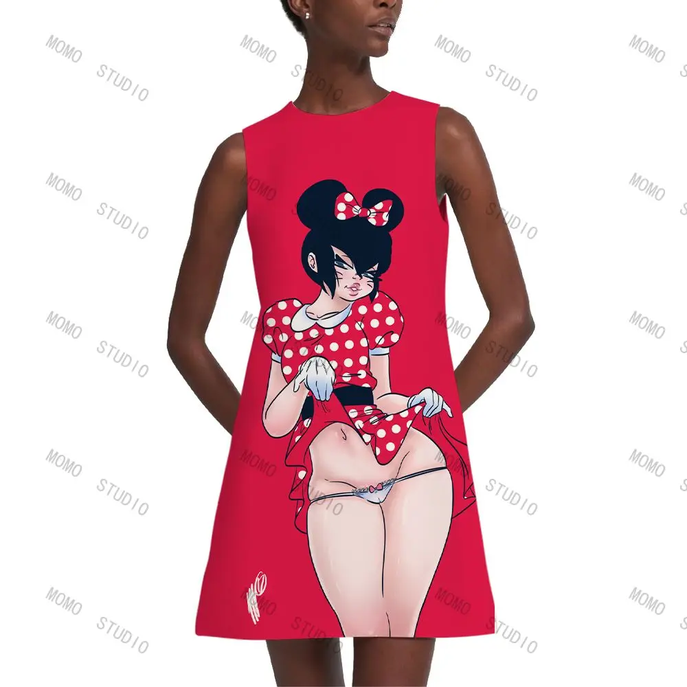 Sexy Cartoon Mickey Dresses for Women 2022 Boho Elegant Women's Party Minnie Mouse Disney Y2k Summer Woman Beach Dress Kawaii
Sexy Cartoon Mickey Dresses for Women 2022 Boho Elegant Women's Party Minnie Mouse Disney Y2k Summer Woman Beach Dress Kawaii