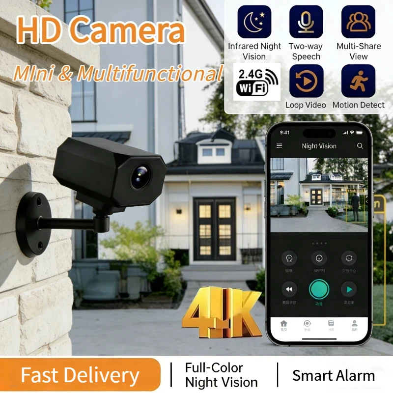 Мини-камера видеонаблюдения CY365 4K HD WiFi
Мини-камера видеонаблюдения CY365 4K HD WiFi
