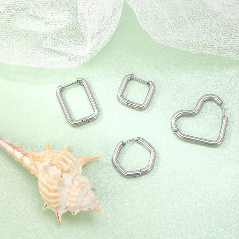 ANENJERY 316L Stainless Steel Square Heart Earrings Trend Street Hip Hop Men's Women's Earrings Party Jewelry Gifts 1PCS
ANENJERY 316L Stainless Steel Square Heart Earrings Trend Street Hip Hop Men's Women's Earrings Party Jewelry Gifts 1PCS