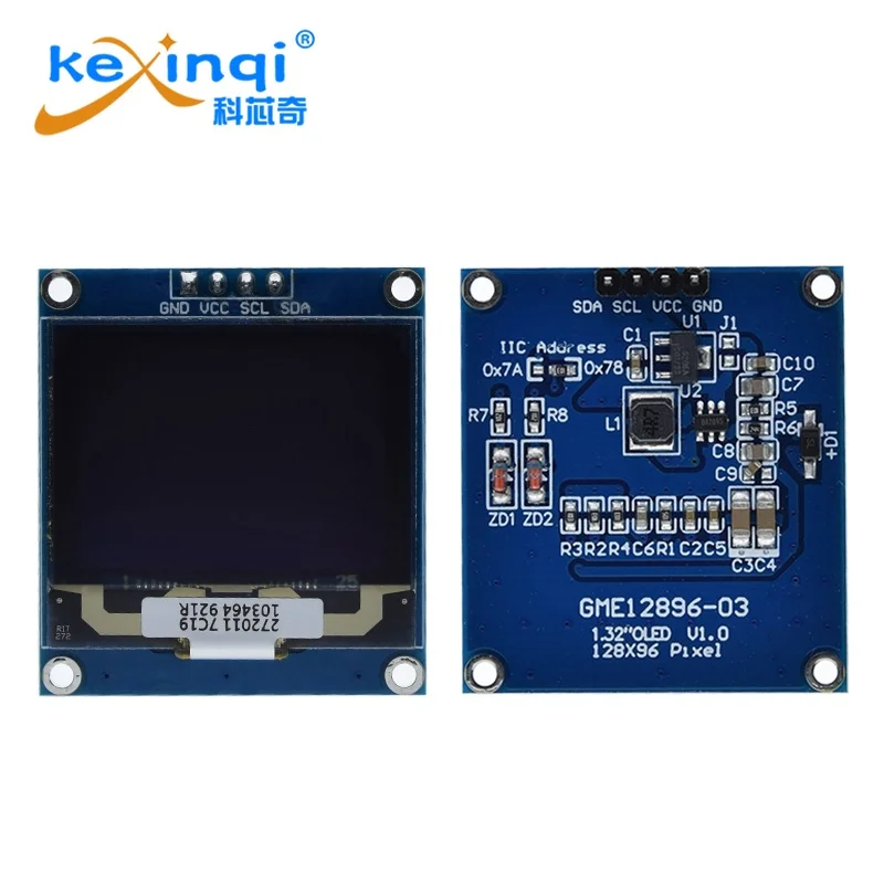 1.32 inch oled White 128x96 LCD ssd1327 driver with grayscale hd LCD module iic interface screen
1.32 inch oled White 128x96 LCD ssd1327 driver with grayscale hd LCD module iic interface screen