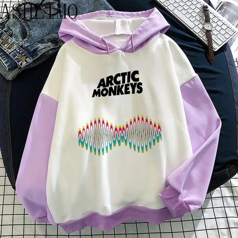 New Autumn Winter Hoodie ARCTIC MONKEYS Sound Wave Print Letter Fleece Hoodies Long Sleeve Pullovers Female Oversize Sweatshirts
New Autumn Winter Hoodie ARCTIC MONKEYS Sound Wave Print Letter Fleece Hoodies Long Sleeve Pullovers Female Oversize Sweatshirts