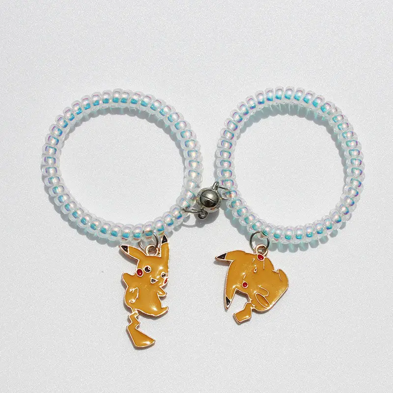 Anime Pokemon Pikachu Bracelet a Pair of Magnet Suction Phone Line Small Wristband Peripheral Jewelry Gift
Anime Pokemon Pikachu Bracelet a Pair of Magnet Suction Phone Line Small Wristband Peripheral Jewelry Gift
