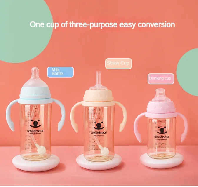 PPSU Feeding Bottle Baby Drop-proof Milk Bottle with Straw Newborn Thickened Anti-fall Feeding Bottle BPA Free Three Uses Feed
PPSU Feeding Bottle Baby Drop-proof Milk Bottle with Straw Newborn Thickened Anti-fall Feeding Bottle BPA Free Three Uses Feed