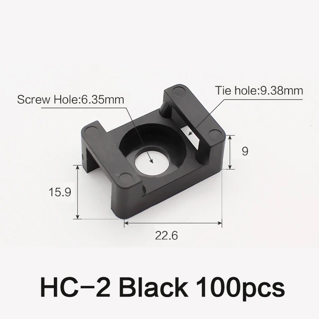 Крепление для кабеля пластиковое HC-1 HC-2 HC-4
Крепление для кабеля пластиковое HC-1 HC-2 HC-4