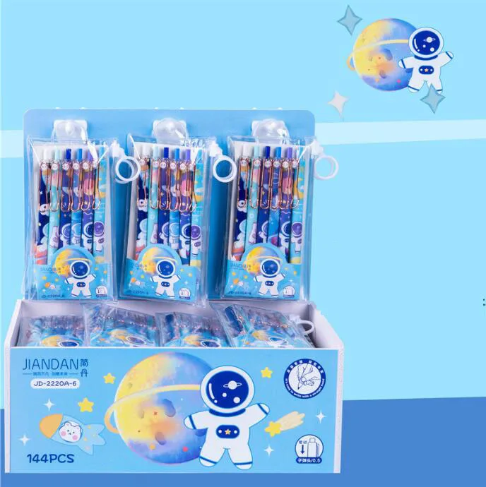 36 pcs/lot Creative Spaceman Press Gel Pen Cute 0.5mm Black Ink Pen Stationery Office School Supplies Stationery Gifts
36 pcs/lot Creative Spaceman Press Gel Pen Cute 0.5mm Black Ink Pen Stationery Office School Supplies Stationery Gifts