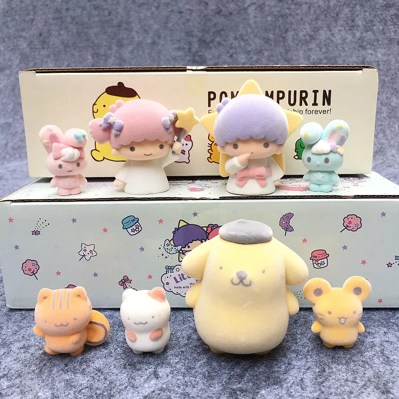 Фигурки героев аниме Sanrio Purin, экшн-фигурки Twin Stars, коллекционная кукла, мультяшное украшение, украшение автомобиля, игрушки для девочек, подарки
Фигурки героев аниме Sanrio Purin, экшн-фигурки Twin Stars, коллекционная кукла, мультяшное украшение, украшение автомобиля, игрушки для девочек, подарки