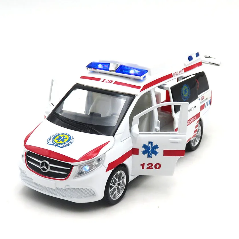 Модель машины скорой помощи 1:32 Benz, литая под давлением модель автомобиля из металлического сплава, функция заднего звука, Детская Коллекция...
Модель машины скорой помощи 1:32 Benz, литая под давлением модель автомобиля из металлического сплава, функция заднего звука, Детская Коллекция...