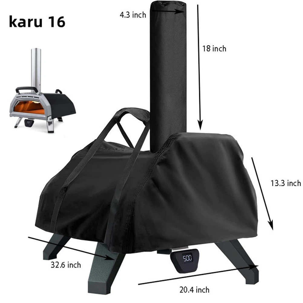 Pizza Oven Cover for Ooni Karu 16 Portable Pizza Oven Cover 420D Fabric Waterproof Pizza Oven Cover Heavy Duty
Pizza Oven Cover for Ooni Karu 16 Portable Pizza Oven Cover 420D Fabric Waterproof Pizza Oven Cover Heavy Duty