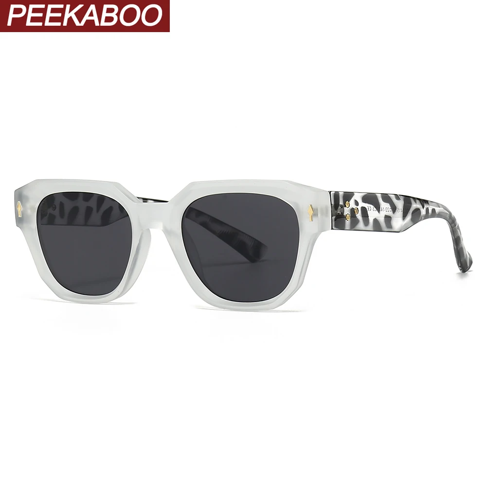 Peekaboo unisex fashion sun glasses for women hot selling rivets sunglasses uv400 male leopard brown female dropshipping 2023
Peekaboo unisex fashion sun glasses for women hot selling rivets sunglasses uv400 male leopard brown female dropshipping 2023