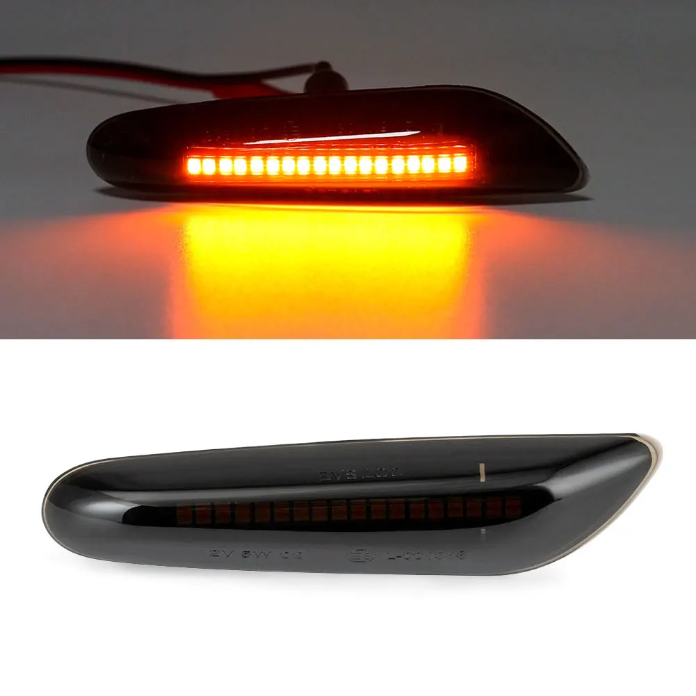 2 Pcs LED Side Marker Lights Sequential LED Turn Signal Light with Smoked Lens For BMW E90 E91 E92 E93 E46 E53 E60 E61 X3 E83
2 Pcs LED Side Marker Lights Sequential LED Turn Signal Light with Smoked Lens For BMW E90 E91 E92 E93 E46 E53 E60 E61 X3 E83